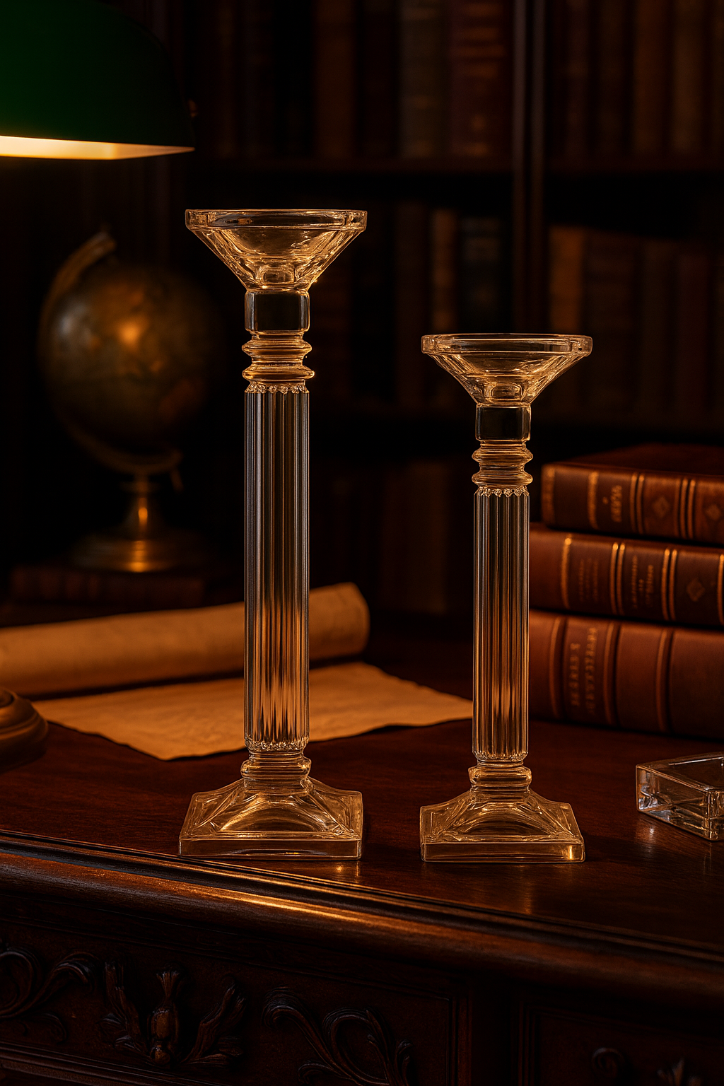 {{ vendor }} Altessa Candlesticks (2-Piece Set) — handcrafted luxury glassware
