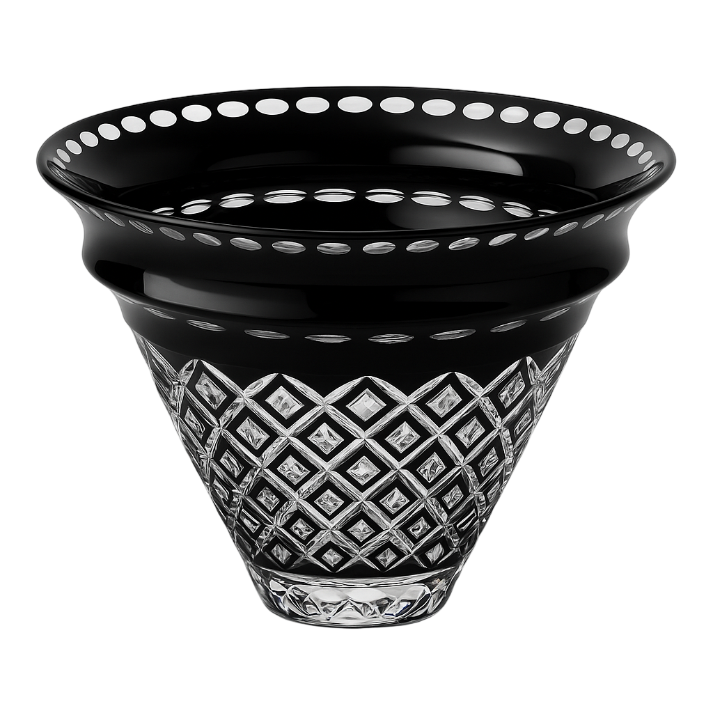 {{ vendor }} Noctura Crest Vase — handcrafted luxury glassware