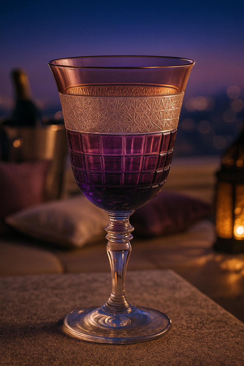 {{ vendor }} Prismora Goblet (Orchid Rosé) — handcrafted luxury glassware