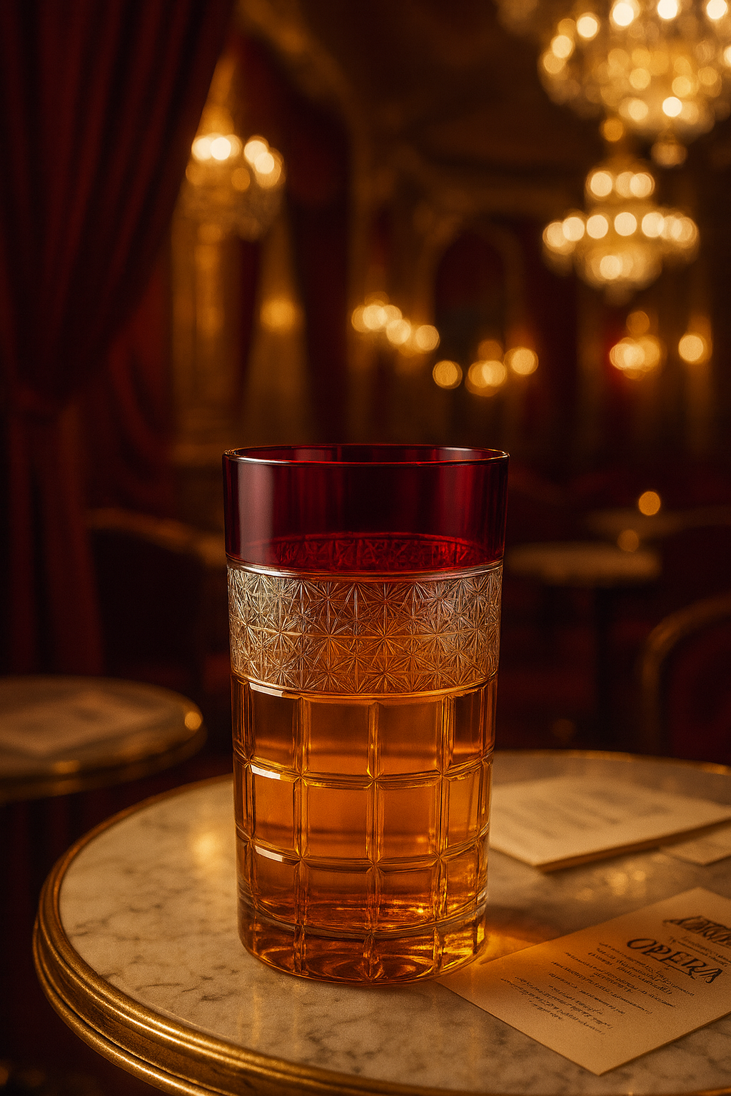 {{ vendor }} Prismora Highball (Crimson Red) — handcrafted luxury glassware