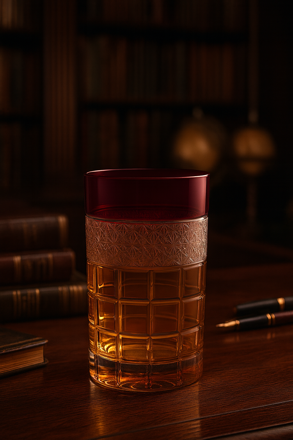 {{ vendor }} Prismora Highball (Crimson Red) — handcrafted luxury glassware