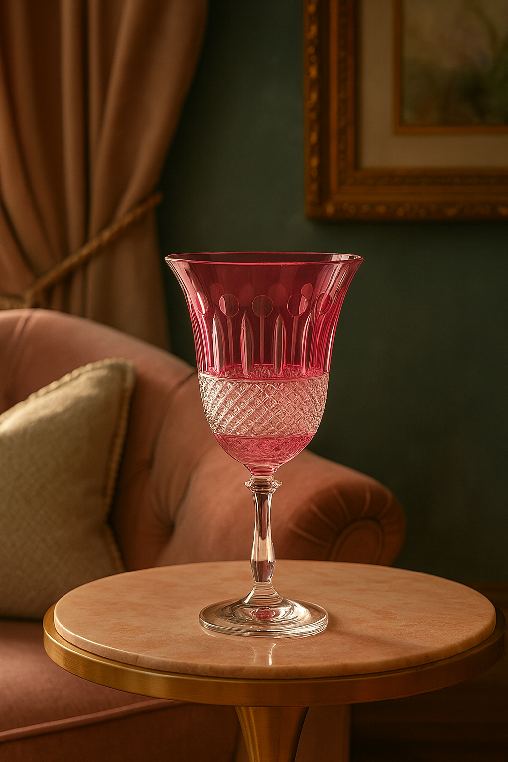 {{ vendor }} Radiara Goblet (Orchid Rosé) — handcrafted luxury glassware