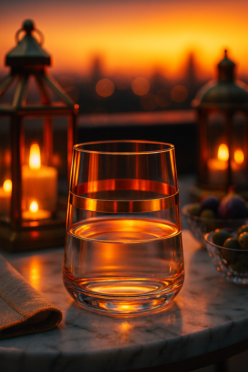 {{ vendor }} Corda Gold Tumbler — handcrafted luxury glassware