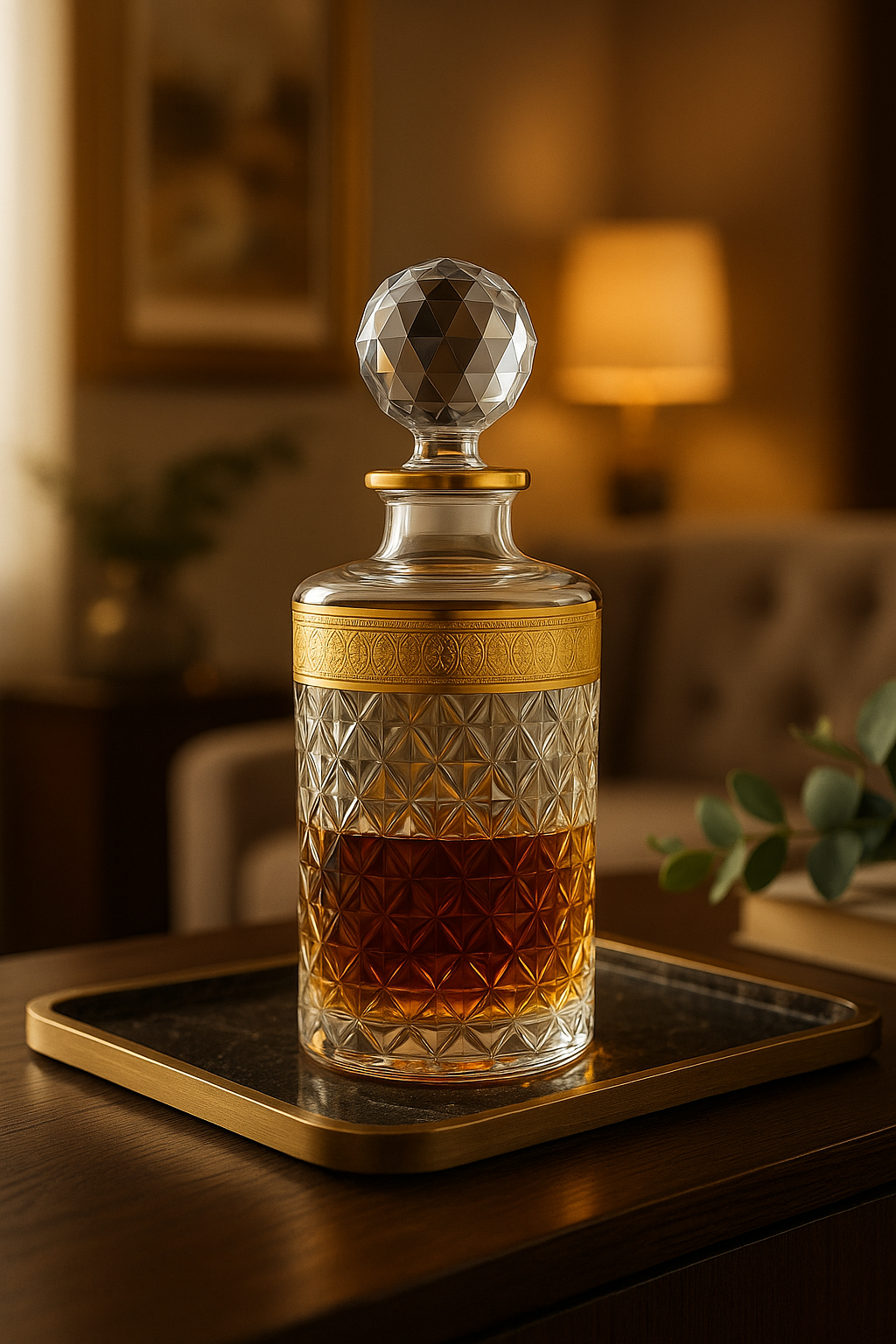 {{ vendor }} Crownline Decanter — handcrafted luxury glassware