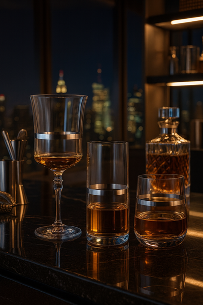 {{ vendor }} Corda Plat 18-Piece Glassware Set — handcrafted luxury glassware