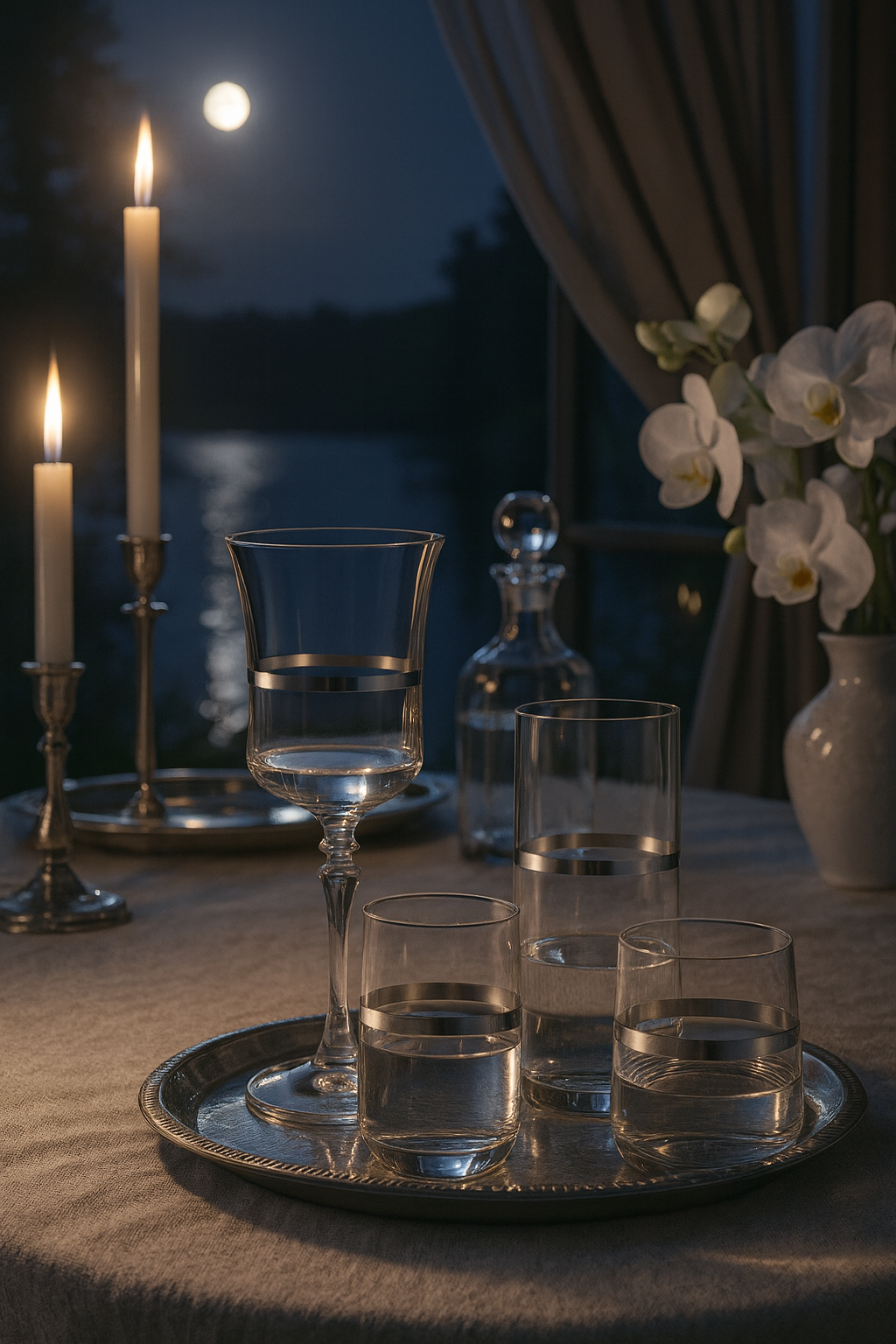 {{ vendor }} Corda Plat 18-Piece Glassware Set — handcrafted luxury glassware