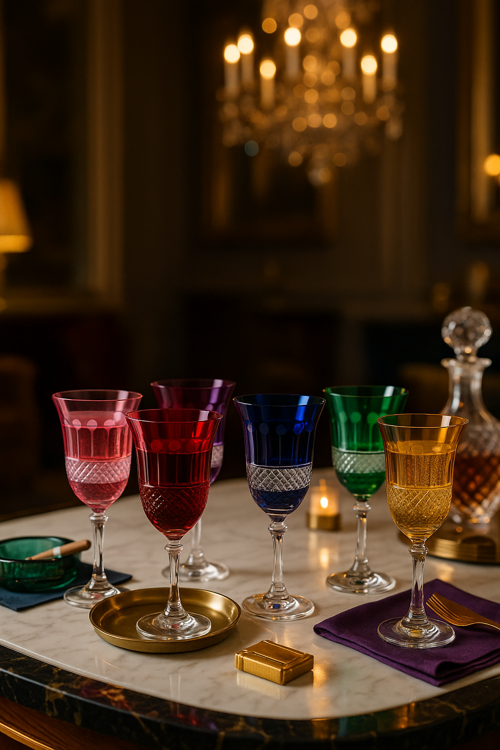 {{ vendor }} Radiara Goblet – 6-Piece Color Set — handcrafted luxury glassware
