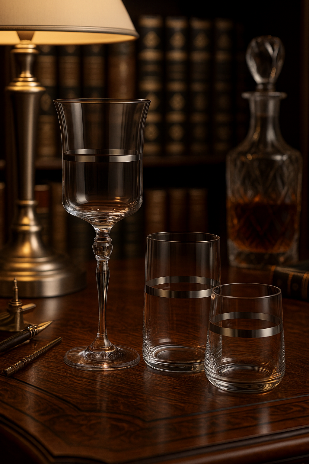 {{ vendor }} Corda Plat 18-Piece Glassware Set — handcrafted luxury glassware