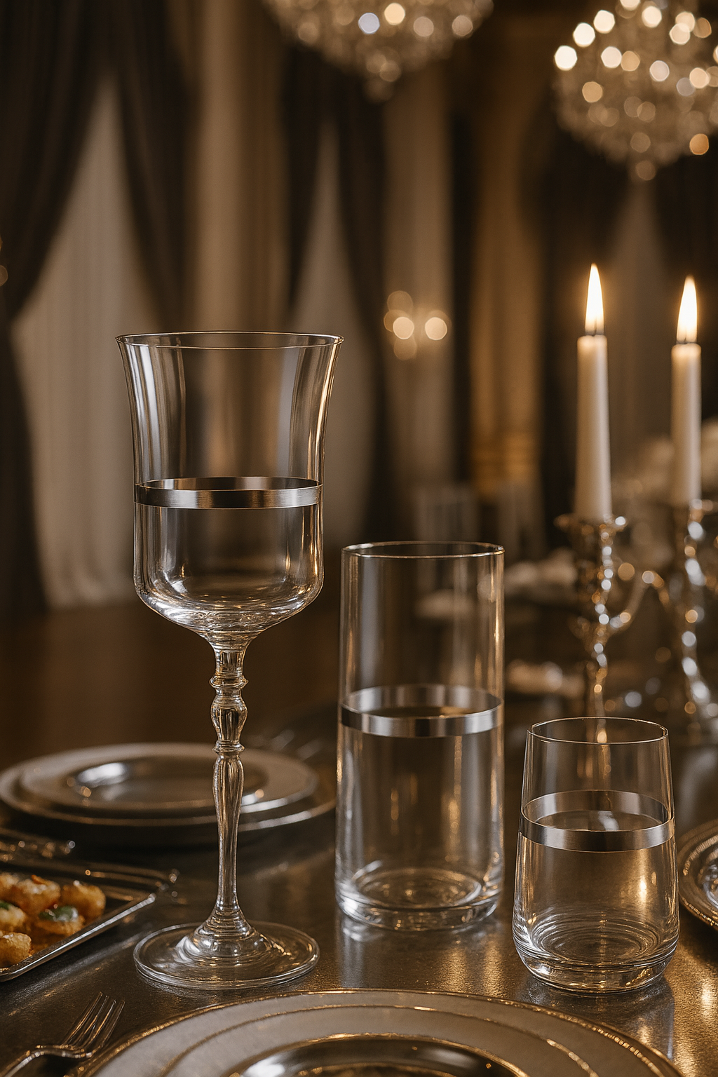 {{ vendor }} Corda Plat 18-Piece Glassware Set — handcrafted luxury glassware