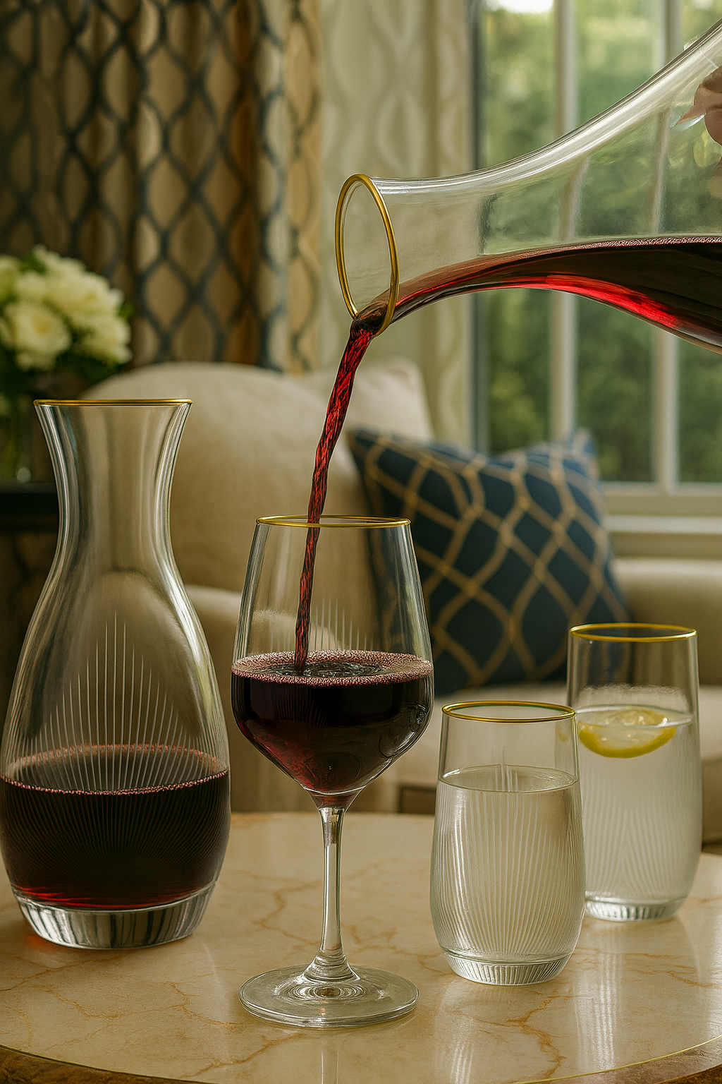 {{ vendor }} Ascend Royal Banquet Set — 19 Piece — handcrafted luxury glassware