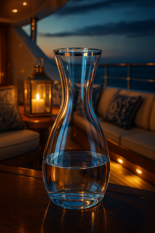 {{ vendor }} Platora Carafe — handcrafted luxury glassware