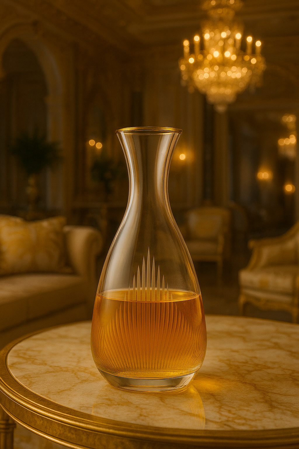 {{ vendor }} Ascend Carafe — handcrafted luxury glassware