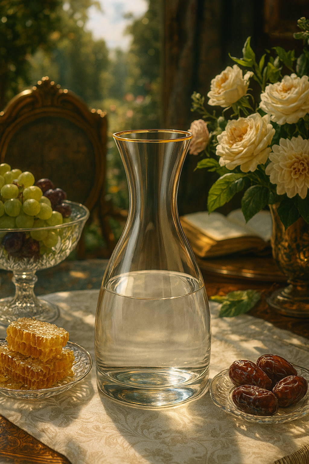 {{ vendor }} Altair Carafe — handcrafted luxury glassware