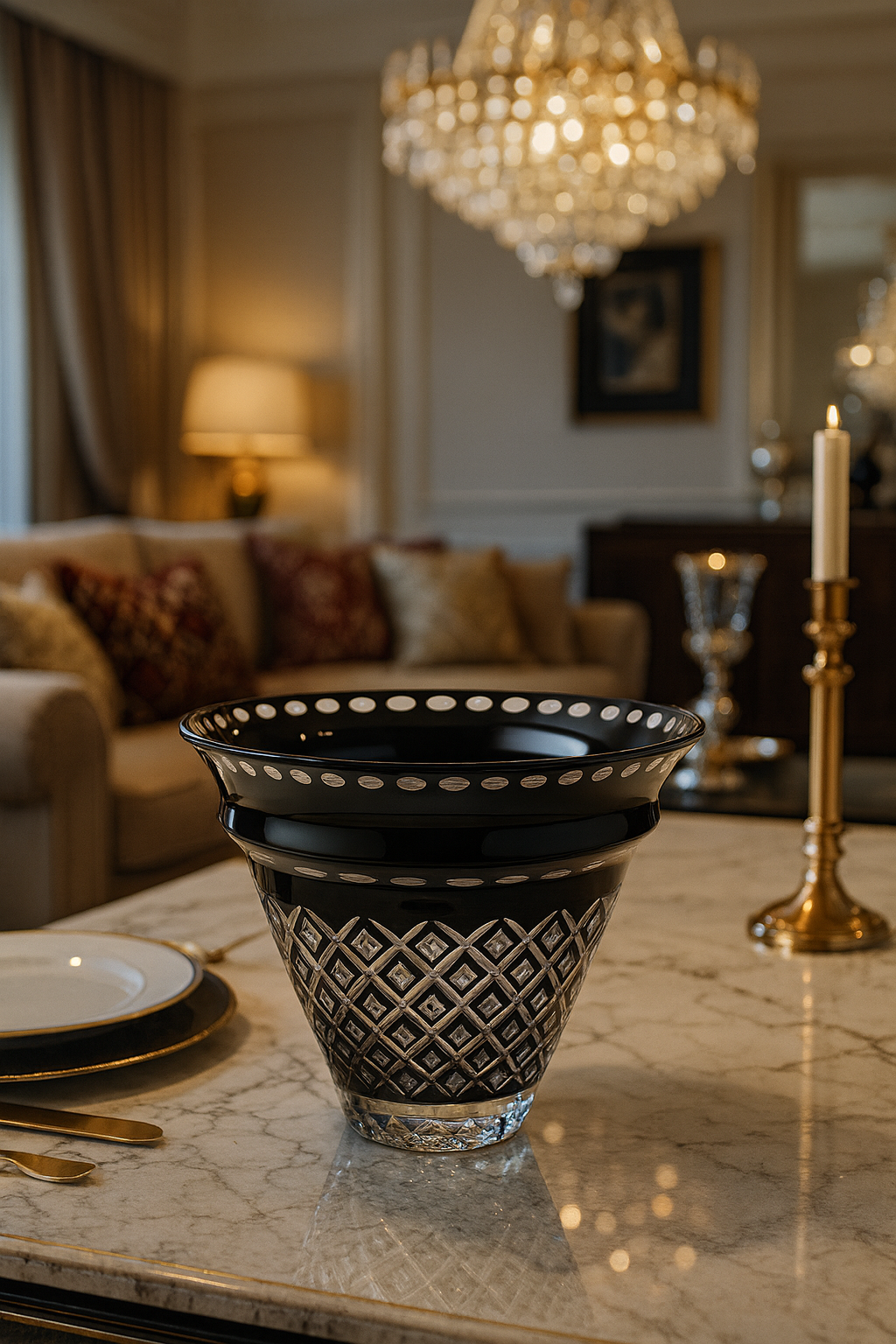 {{ vendor }} Noctura 5-Piece Collection — handcrafted luxury glassware