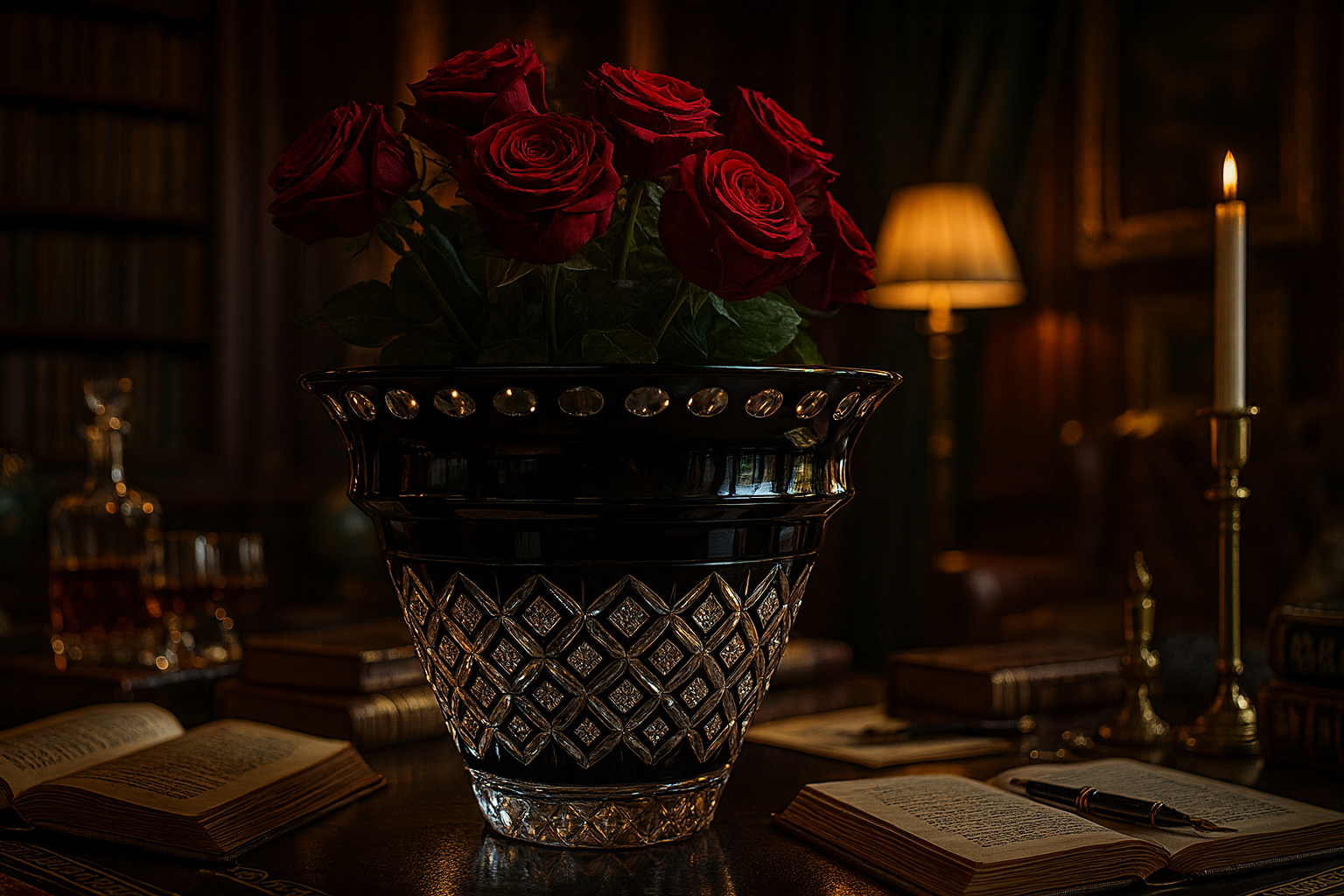 Noctura Crest Vase