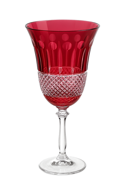 {{ vendor }} Radiara Goblet (Crimson Red) — handcrafted luxury glassware