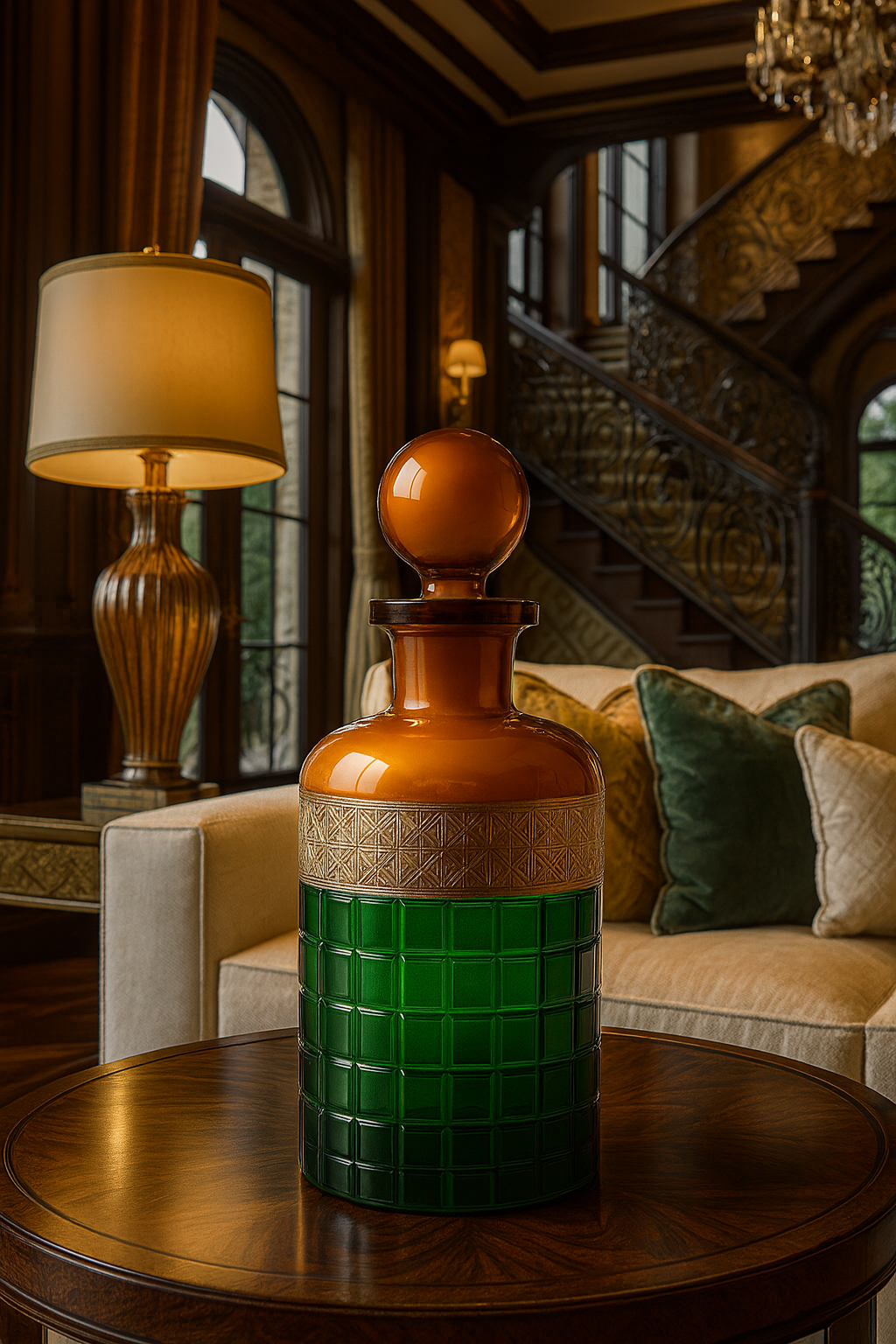 {{ vendor }} Prismora Decanter (Sunlit Amber) — handcrafted luxury glassware