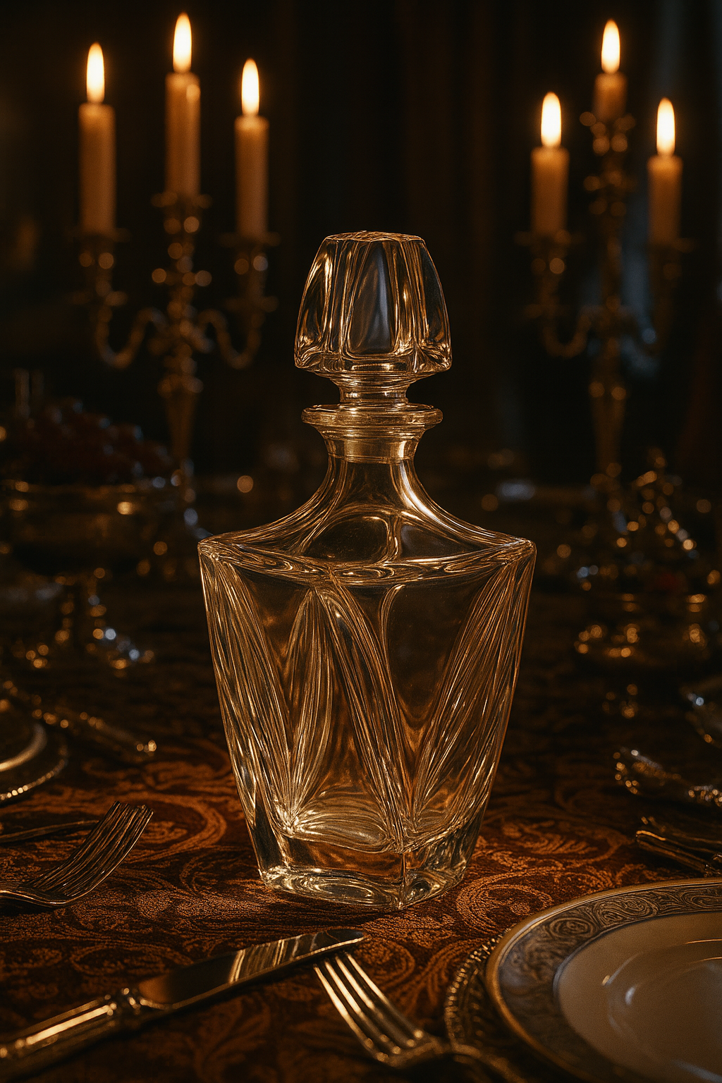 {{ vendor }} Calyx Decanter — handcrafted luxury glassware