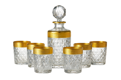 {{ vendor }} Crownline Grand Bar Ensemble — 7-Piece — handcrafted luxury glassware
