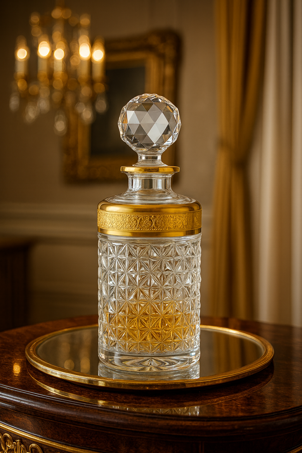 {{ vendor }} Crownline Decanter — handcrafted luxury glassware