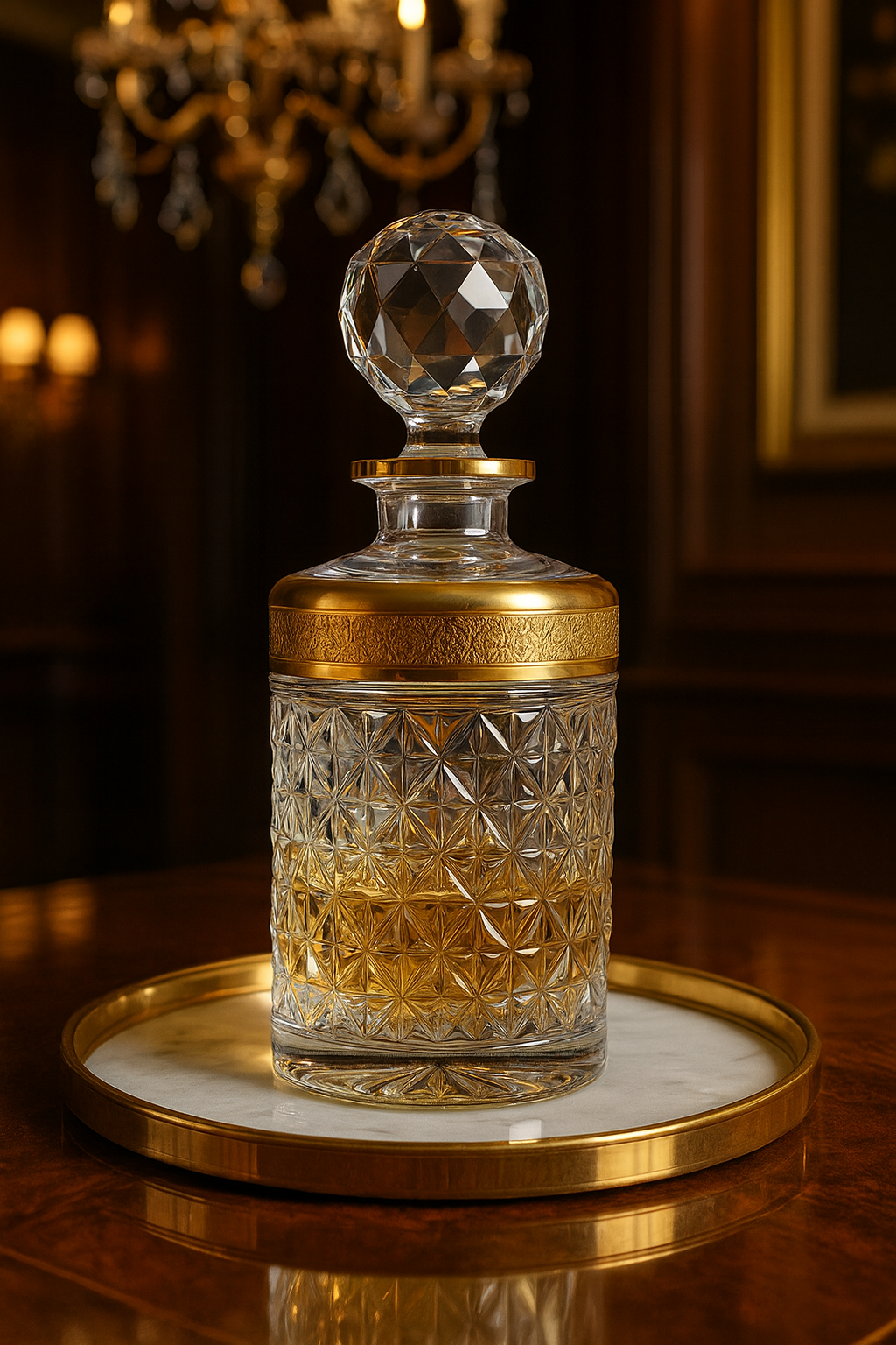 {{ vendor }} Crownline Decanter — handcrafted luxury glassware