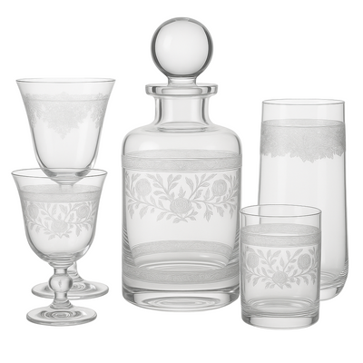 {{ vendor }} Filigrae Collection – Complete Set (19-Piece) — handcrafted luxury glassware