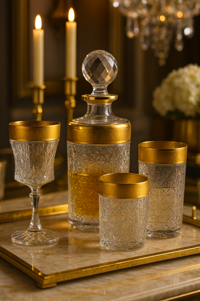 {{ vendor }} Crownline Royal Banquet Set — 19-Piece — handcrafted luxury glassware