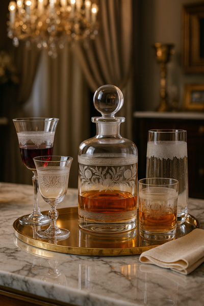 {{ vendor }} Filigrae Collection – Complete Set (19-Piece) — handcrafted luxury glassware