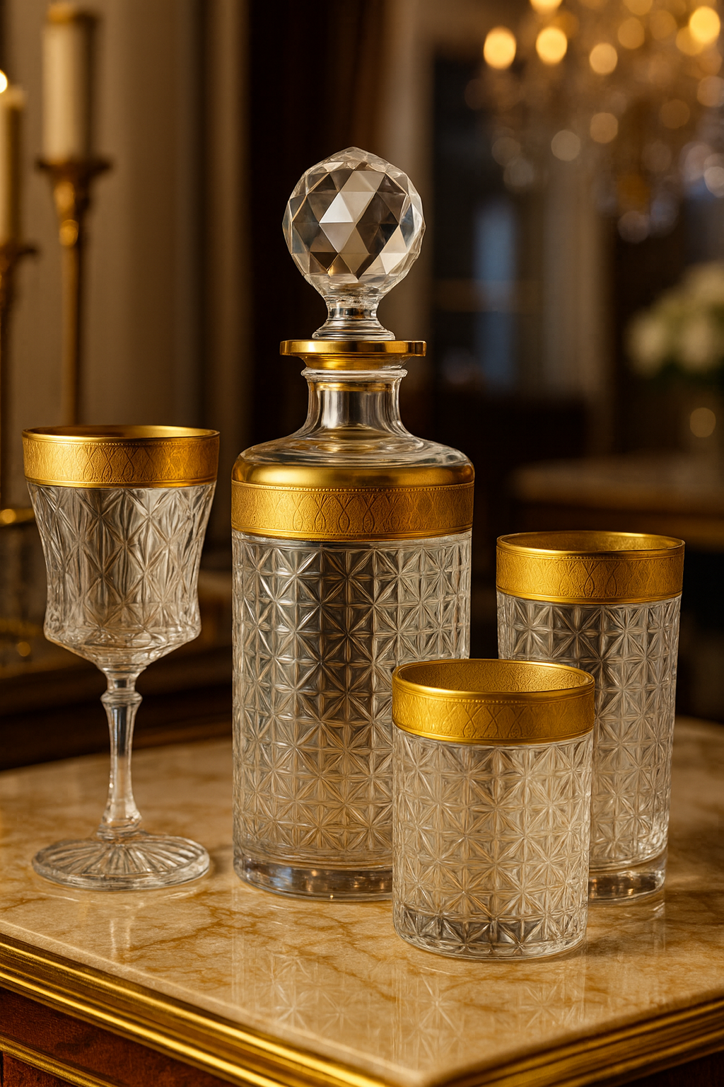 {{ vendor }} Crownline Royal Banquet Set — 19-Piece — handcrafted luxury glassware
