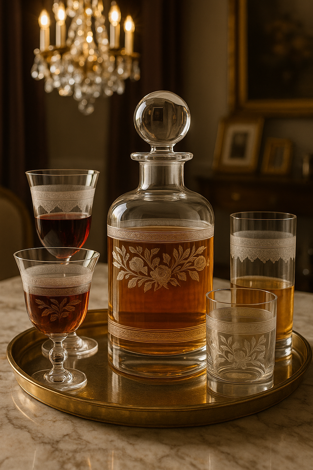 {{ vendor }} Filigrae Collection – Complete Set (19-Piece) — handcrafted luxury glassware