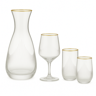 {{ vendor }} Ascend Royal Banquet Set — 19 Piece — handcrafted luxury glassware