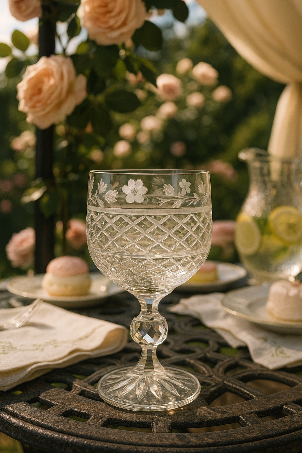 {{ vendor }} Gardis Cordial Goblet — handcrafted luxury glassware
