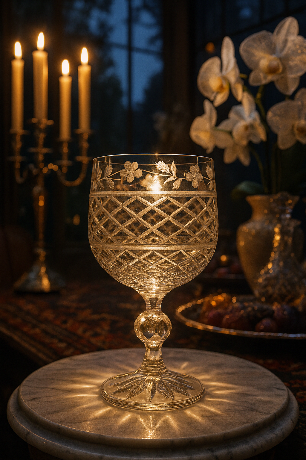 {{ vendor }} Gardis Cordial Goblet — handcrafted luxury glassware
