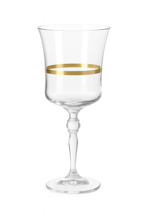 {{ vendor }} Corda Gold Goblet — handcrafted luxury glassware