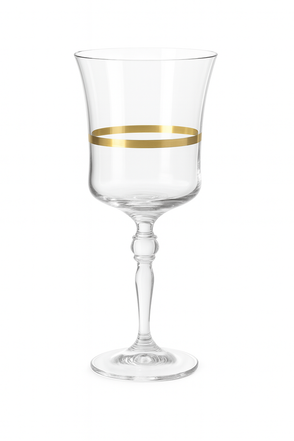 {{ vendor }} Corda Gold Goblet — handcrafted luxury glassware
