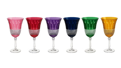 {{ vendor }} Radiara Goblet – 6-Piece Color Set — handcrafted luxury glassware