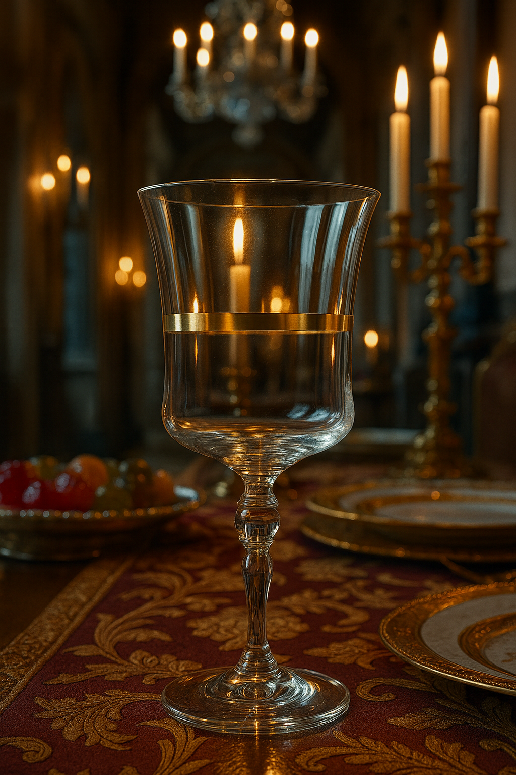 {{ vendor }} Corda Gold Goblet — handcrafted luxury glassware