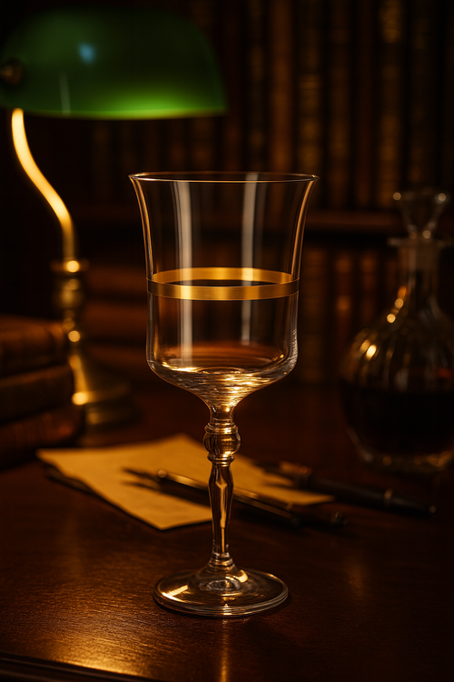 {{ vendor }} Corda Gold Goblet — handcrafted luxury glassware
