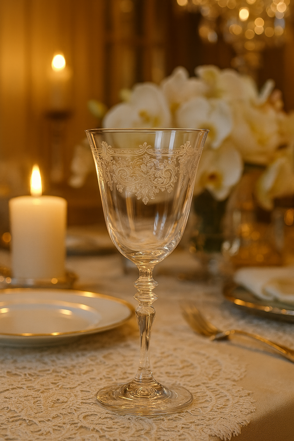 {{ vendor }} Filigrae Goblet — handcrafted luxury glassware