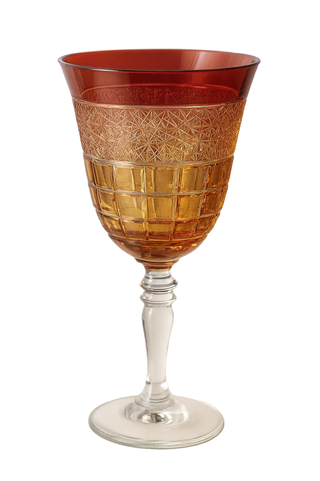{{ vendor }} Prismora Goblet (Crimson Red) — handcrafted luxury glassware