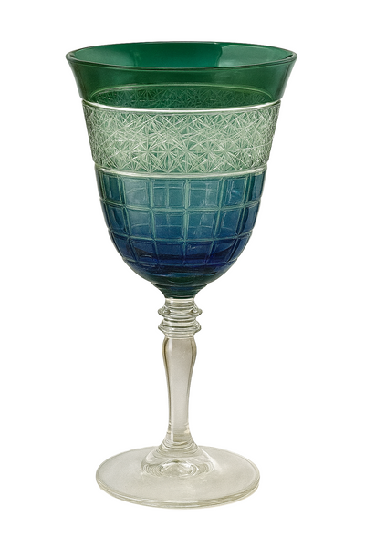 {{ vendor }} Prismora Goblet (Sylvan Emerald) — handcrafted luxury glassware