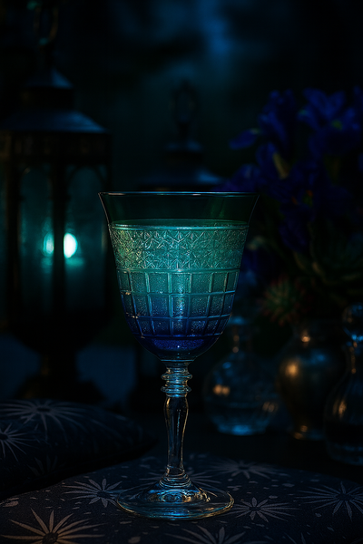 {{ vendor }} Prismora Goblet (Sylvan Emerald) — handcrafted luxury glassware