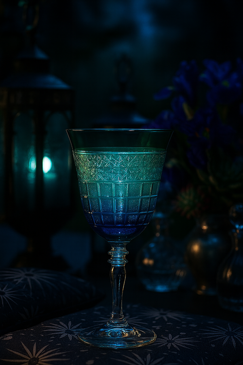 {{ vendor }} Prismora Goblet (Sylvan Emerald) — handcrafted luxury glassware