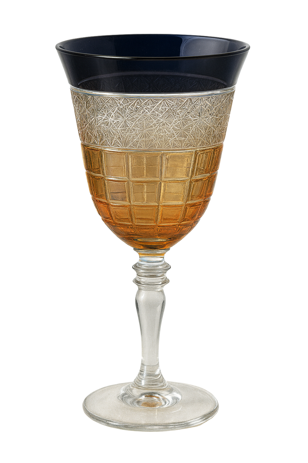 {{ vendor }} Prismora Goblet (Midnight Sapphire) — handcrafted luxury glassware