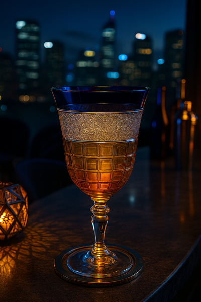 {{ vendor }} Prismora Goblet (Midnight Sapphire) — handcrafted luxury glassware