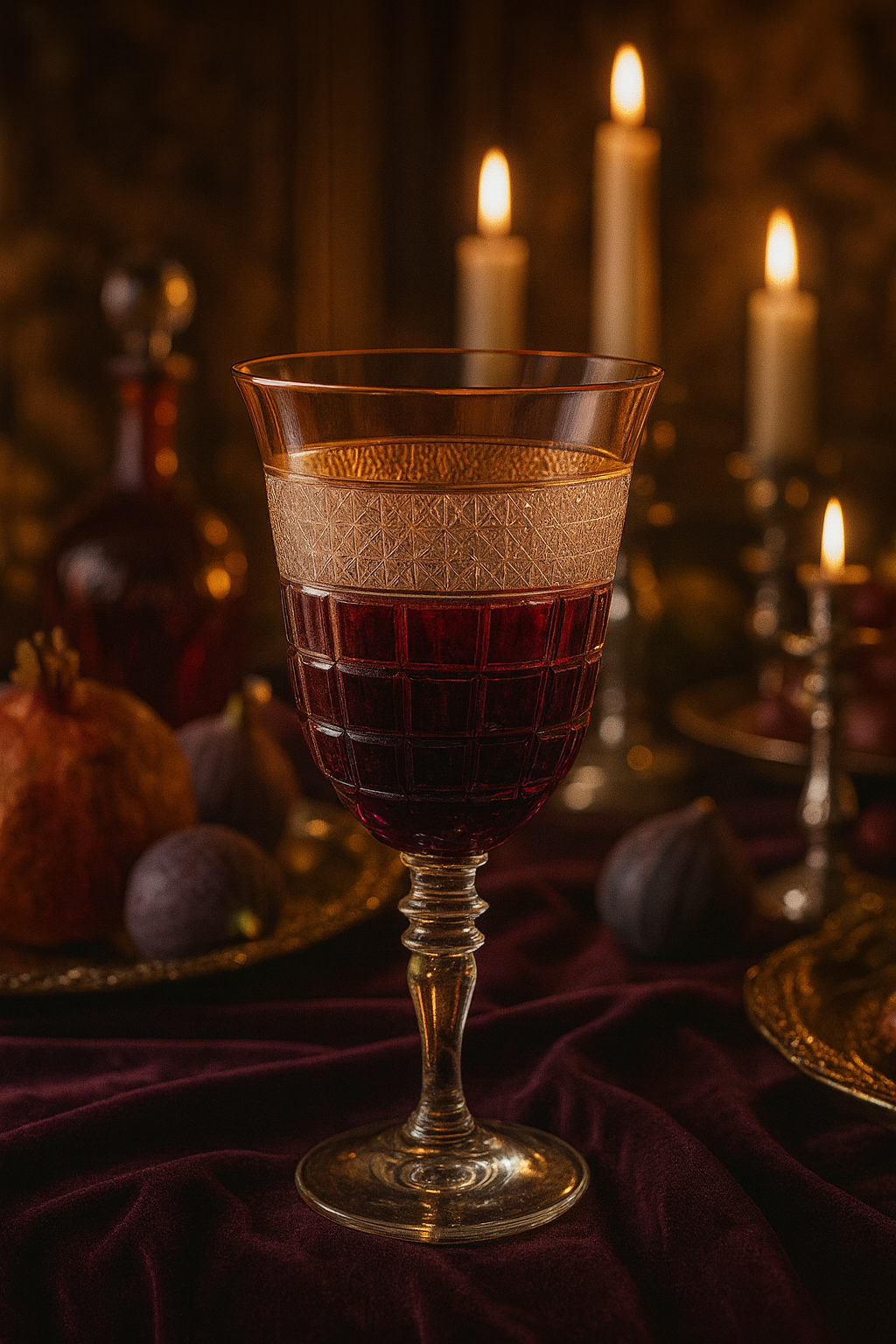 {{ vendor }} Prismora Goblet (Orchid Rosé) — handcrafted luxury glassware