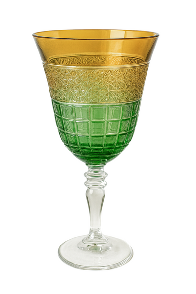 {{ vendor }} Prismora Goblet (Sunlit Amber) — handcrafted luxury glassware