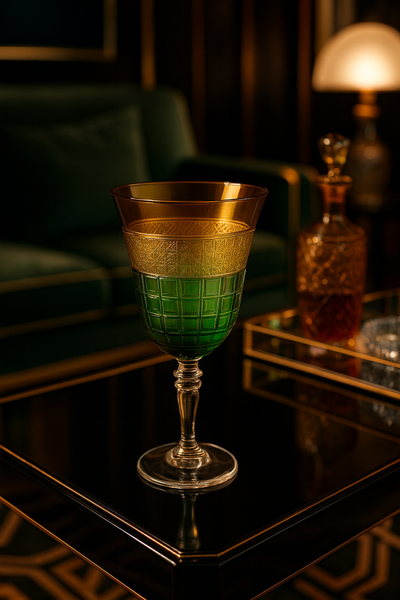 {{ vendor }} Prismora Goblet (Sunlit Amber) — handcrafted luxury glassware