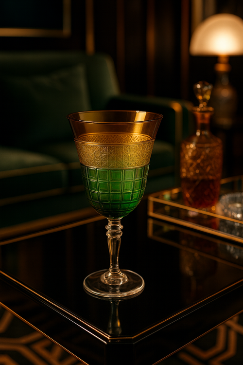 {{ vendor }} Prismora Goblet (Sunlit Amber) — handcrafted luxury glassware