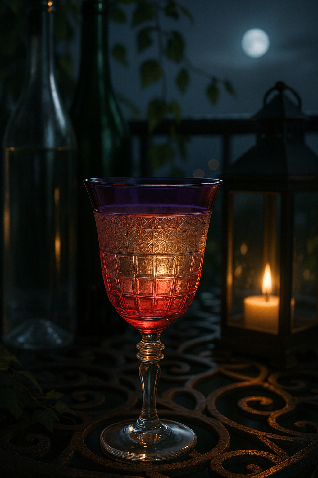 {{ vendor }} Prismara Goblet (Regal Violet) — handcrafted luxury glassware